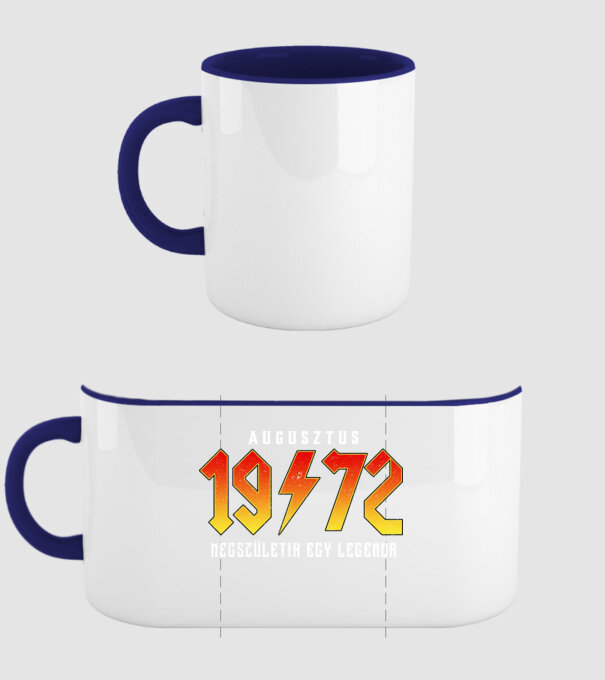 1972 Augusztus megszületik egy legenda minta sötétkék pólón
