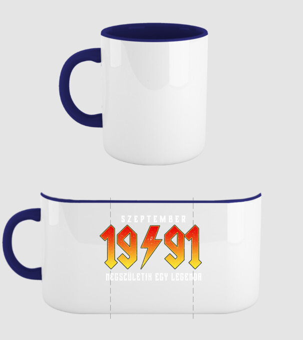 1991 11-SZEPTEMBER minta sötétkék pólón