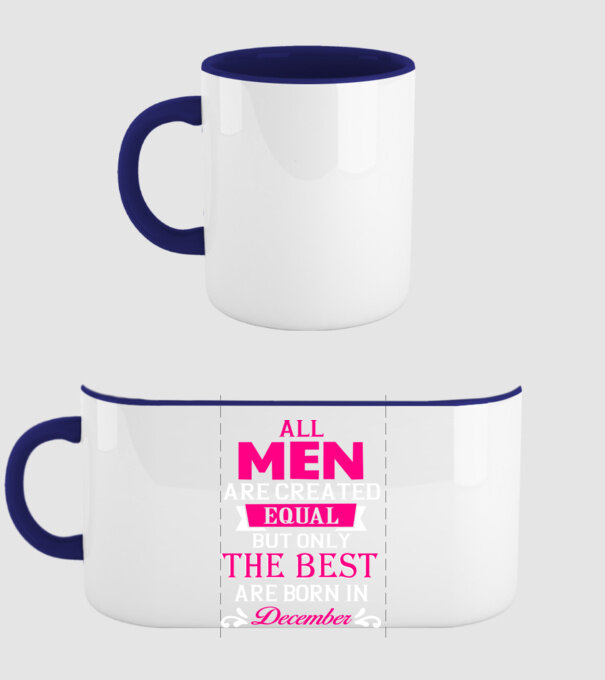 All men created equal....december minta sötétkék pólón