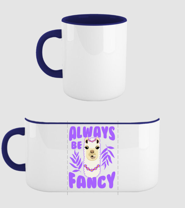 Always be fancy minta sötétkék pólón