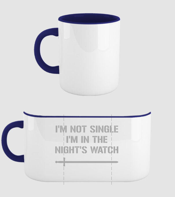 Im not single...! minta sötétkék pólón