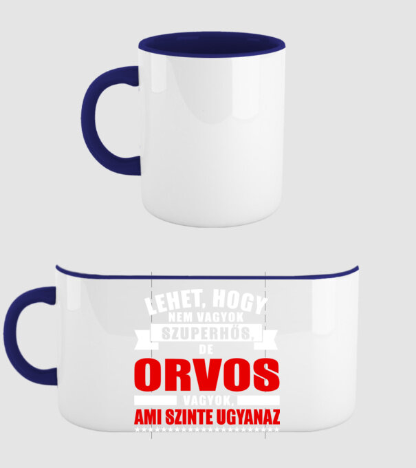 Lehet, hogy nem vagyok szuperhős, de ORVOS vagyok minta sötétkék pólón