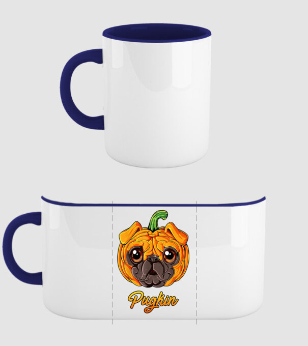 Pugkin minta sötétkék pólón