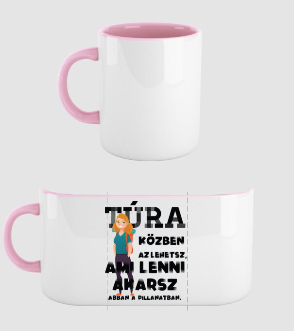 Az lehetsz ami lenni akarsz TÚZÁZÓ minta világos rózsaszín pólón
