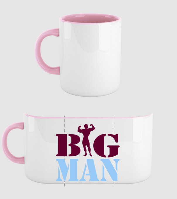 Big Man minta világos rózsaszín pólón