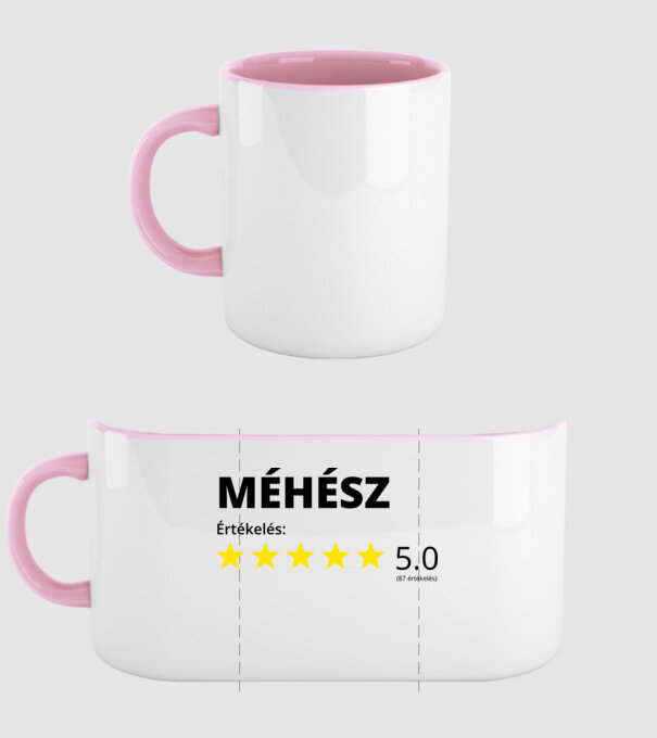 Értékelés 5 csillag....MÉHÉSZ minta világos rózsaszín pólón