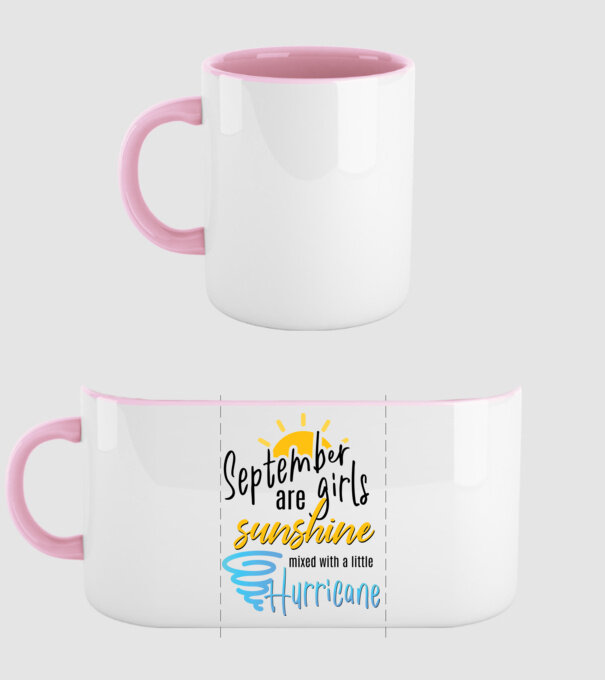 Girls are sunshine születésnapos 2 SZEPTEMBER minta világos rózsaszín pólón