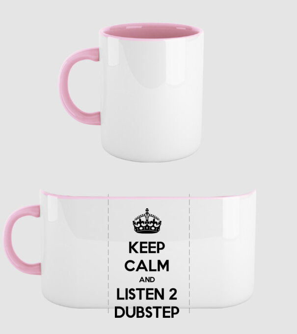 Keep Calm... minta világos rózsaszín pólón