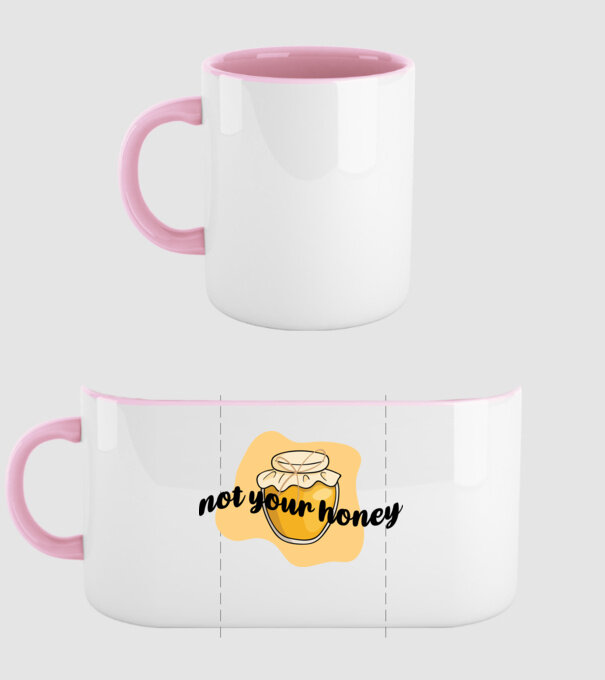 Not your honey minta világos rózsaszín pólón