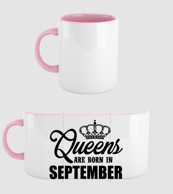 queens september minta világos rózsaszín pólón