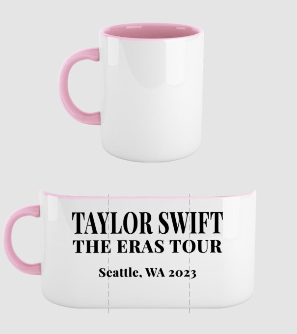 Taylor Swift Eras tour text2 minta világos rózsaszín pólón