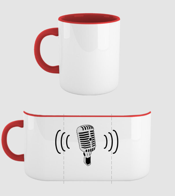 Mic 1 minta piros pólón