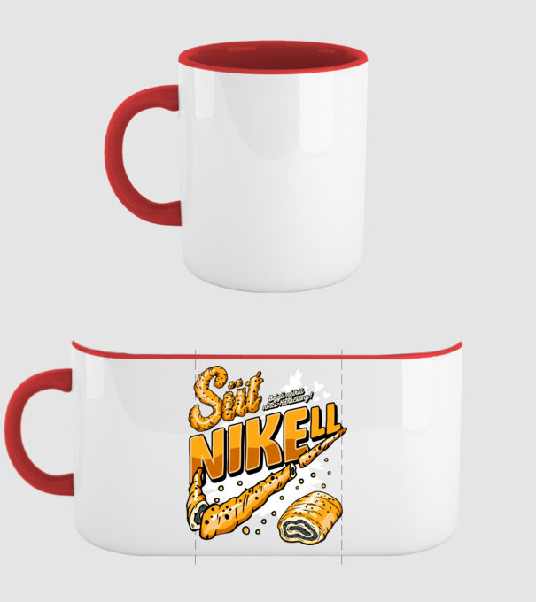 SütNikell minta piros pólón