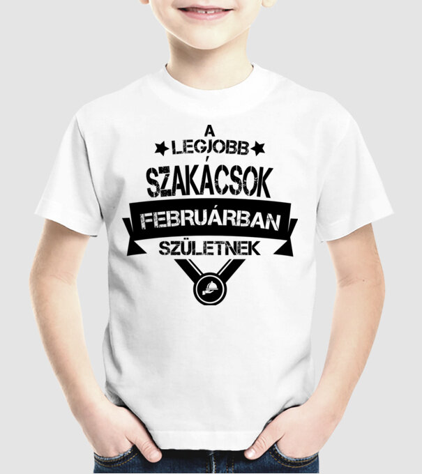 A legjobb szakácsok februárban születnek minta fehér pólón