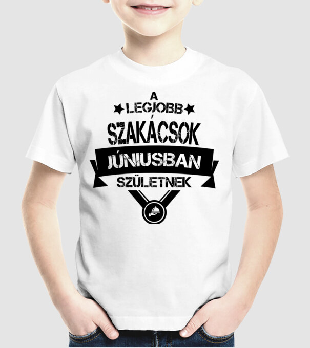 A legjobb szakácsok júniusban születnek minta fehér pólón