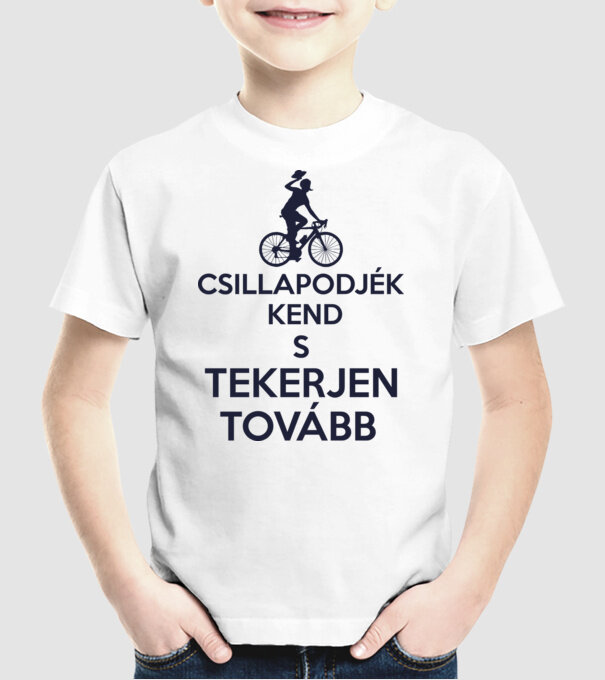 Csillapodjék kend minta fehér pólón