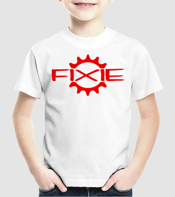 Fixie 2 minta fehér pólón