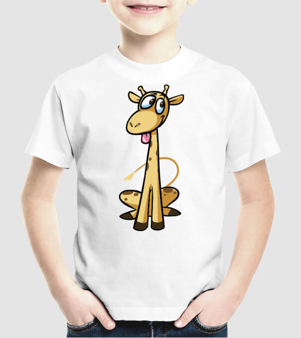 giraffe2 minta fehér pólón