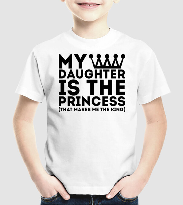 my daughter is the princess_1112 minta fehér pólón
