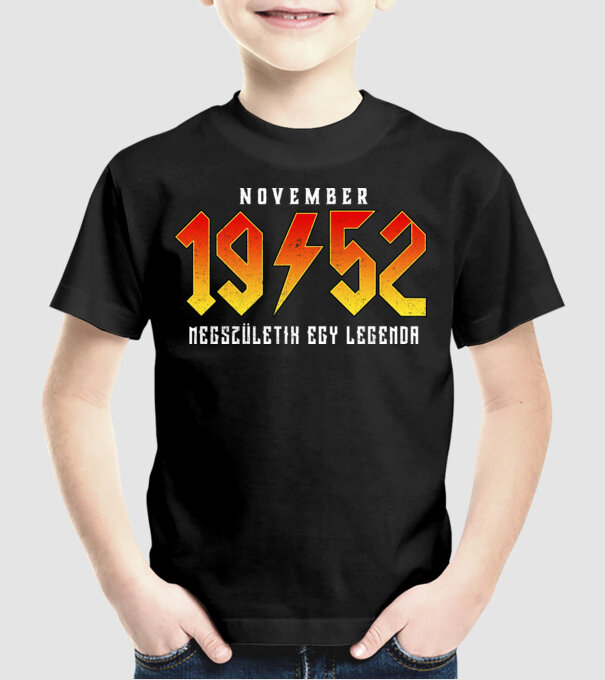 1952 November megszületik egy legenda minta fekete pólón