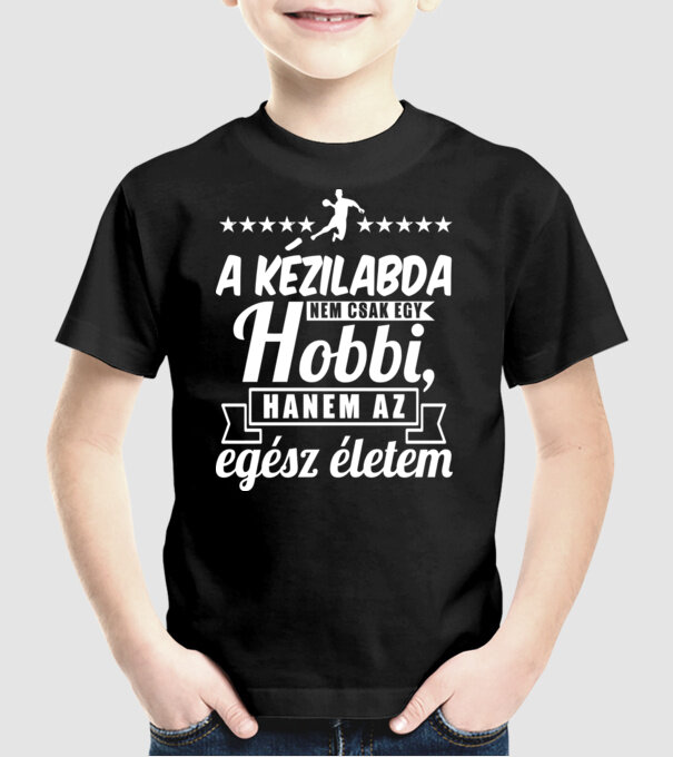 A kézilabda nem csak egy hobbi minta fekete pólón