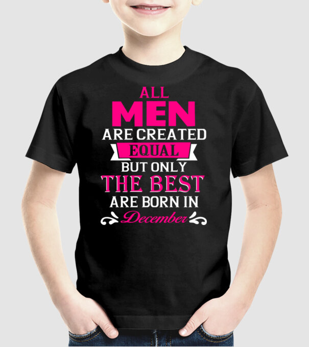 All men created equal....december minta fekete pólón