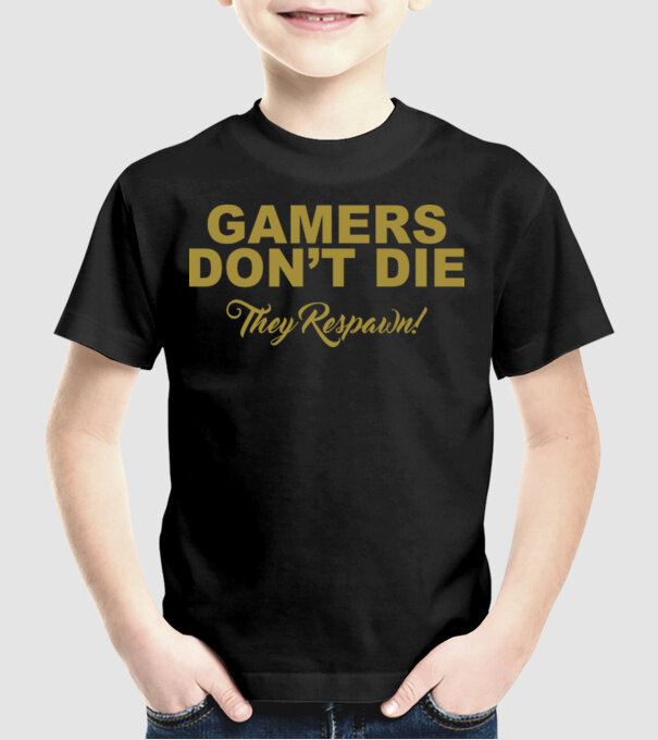 Gamers don't lie minta fekete pólón