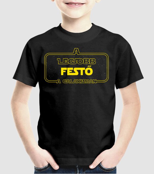 Legjobb festő a galaxisban minta fekete pólón