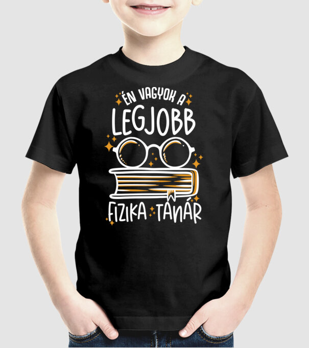 Legjobb lght fizika tanár minta fekete pólón