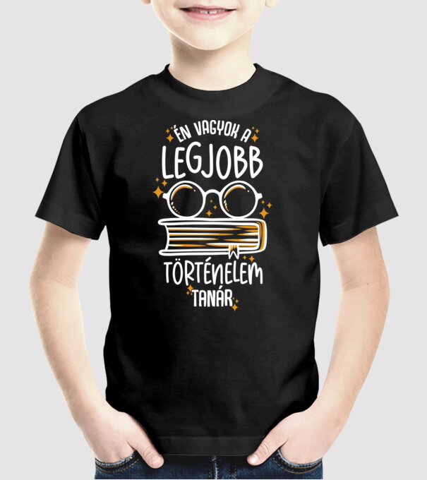 Legjobb lght töri tanár minta fekete pólón