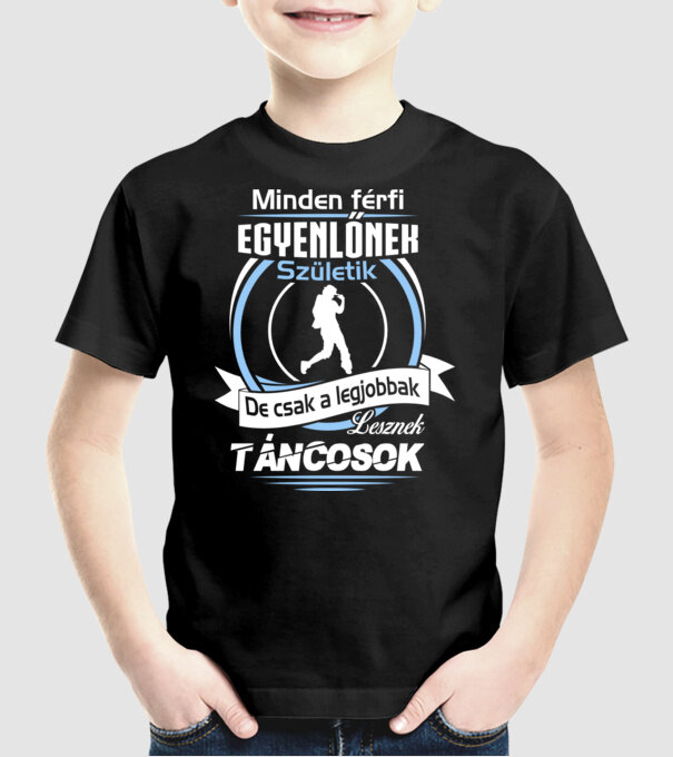 Legjobbak a táncosok minta fekete pólón