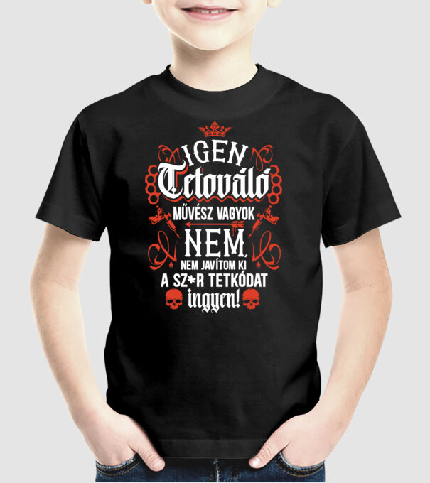 Nem javíttom ki a tetkódat minta fekete pólón