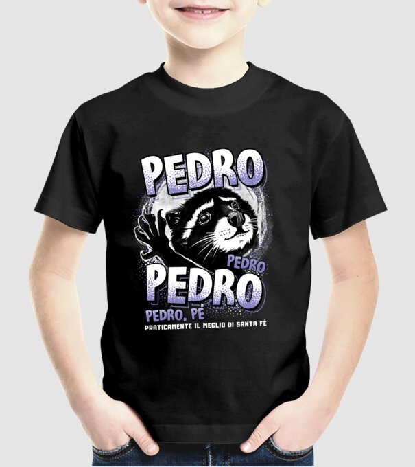 Pedro Pedro minta fekete pólón