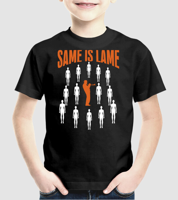 Same is lame trumpet minta fekete pólón