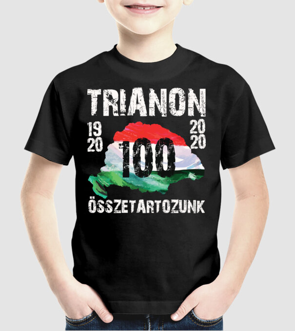 TRIANON 100 minta fekete pólón
