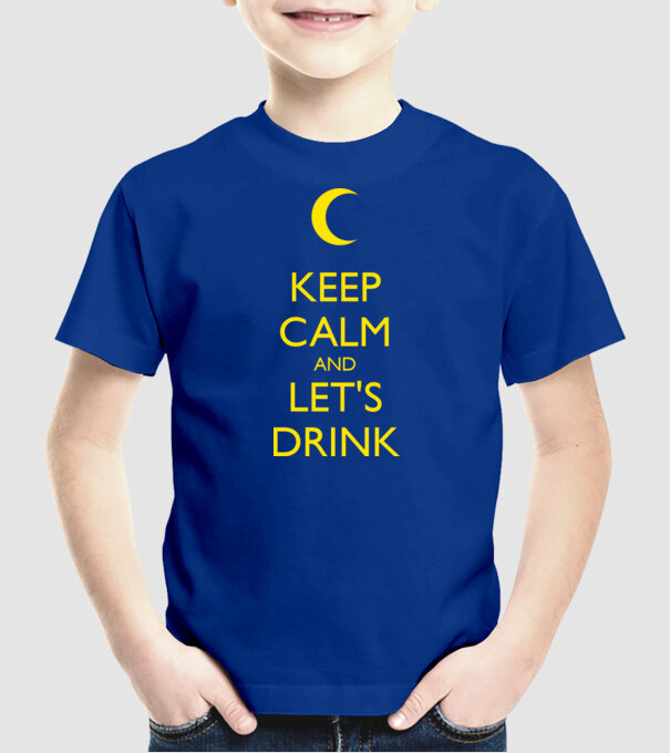 keep-calm-and-let-s-drink-7 minta királykék pólón