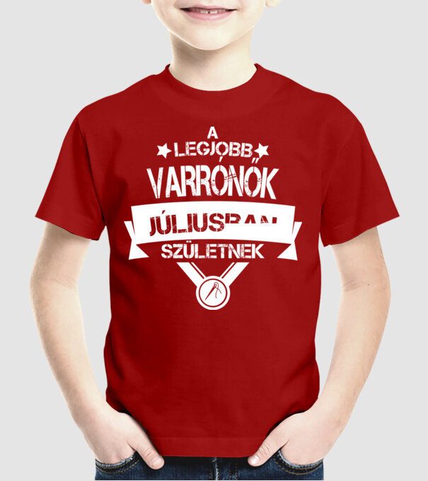 A legjobb varrónők júliusban születnek minta piros pólón