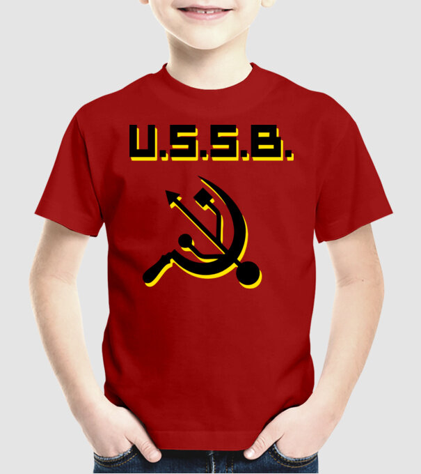 ussr usb.eps minta piros pólón