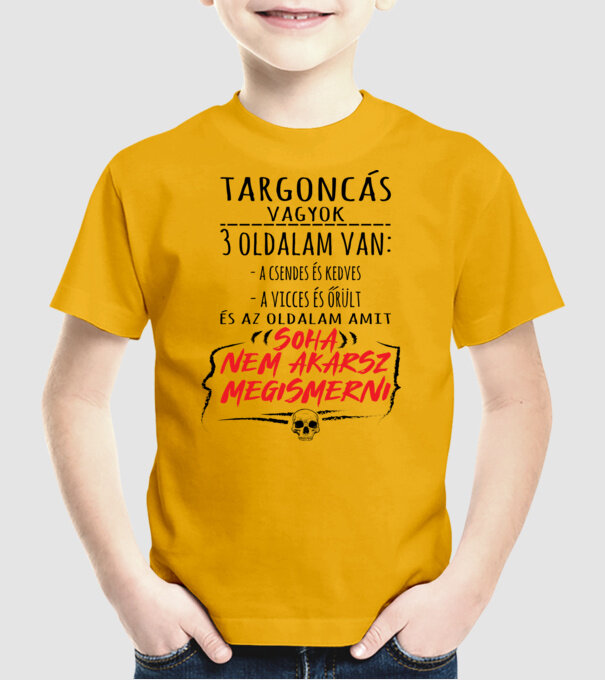 3 oldalam van - targoncás minta sárga pólón