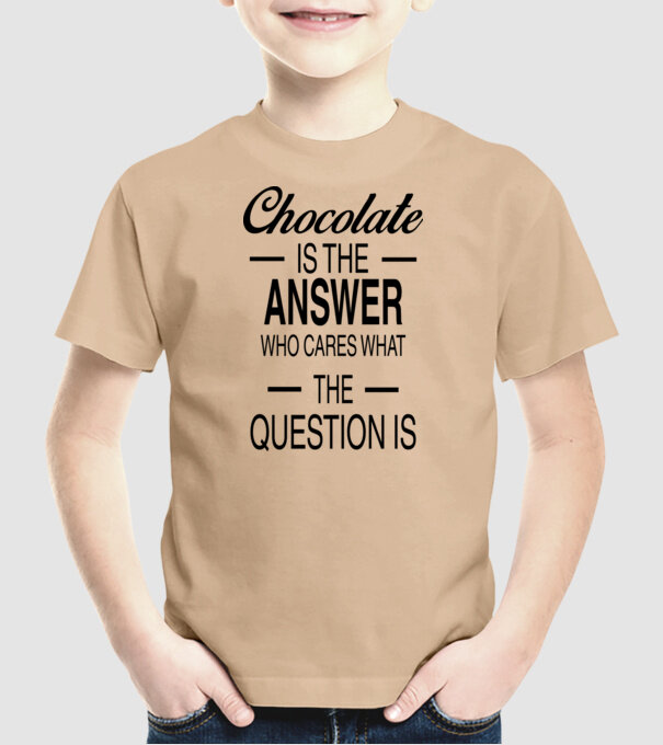 Chocolate minta homokszín pólón
