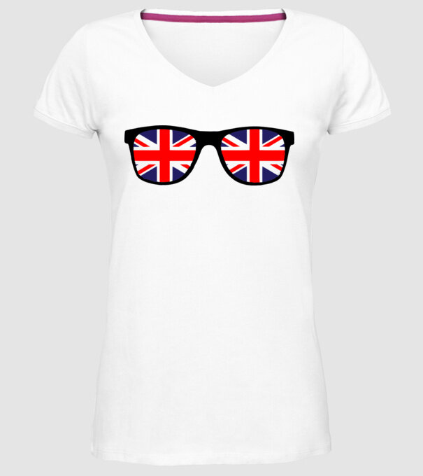 sunglasses_UK minta fehér pólón