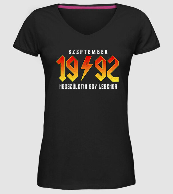 1992 Szeptember megszületik egy legenda minta fekete pólón