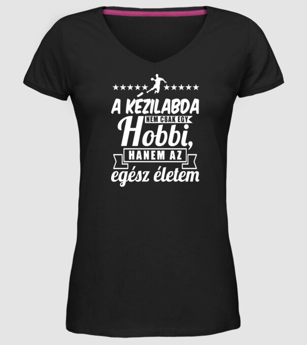 A kézilabda nem csak egy hobbi minta fekete pólón