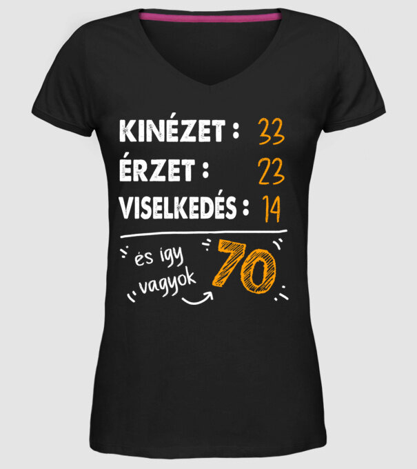 Kinézet, Érzet, Viselkedés 70 - Fekete alap minta fekete pólón