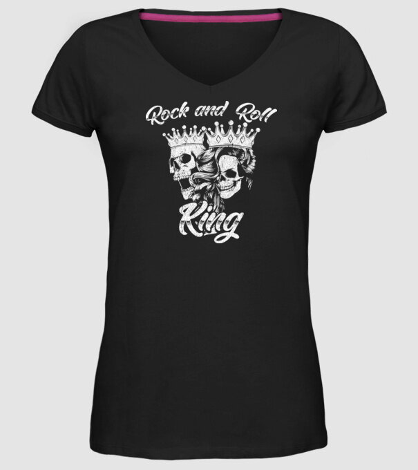 RNR KING minta fekete pólón