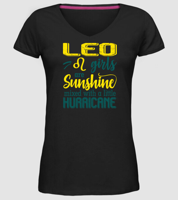 Sunshine with Hurricane LEO minta fekete pólón
