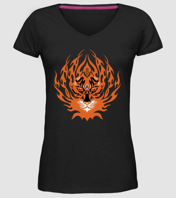TIGER.ai minta fekete pólón