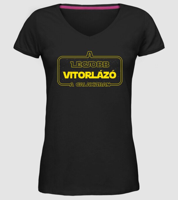 Vitorlázó minta fekete pólón