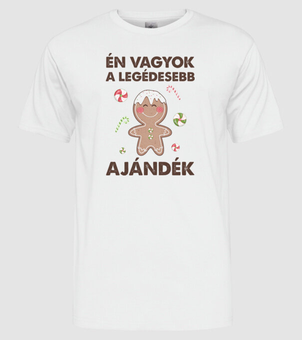 Én vagyok a legédesebb ajándék minta fehér pólón