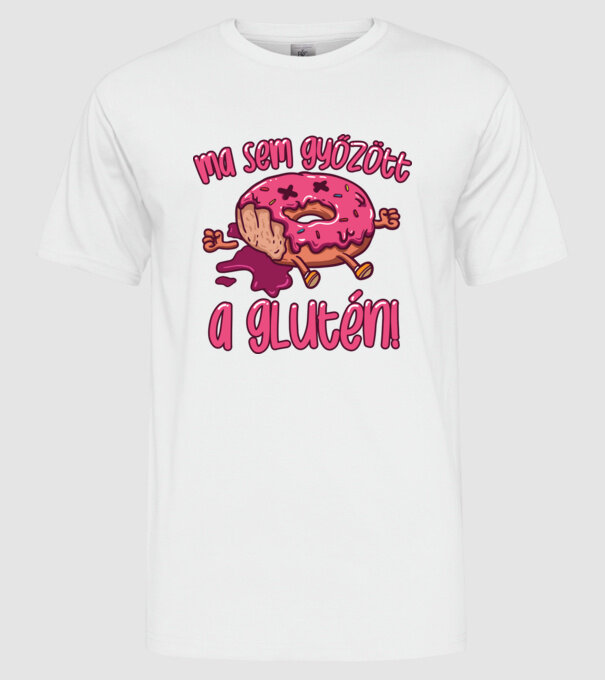 Ma sem győzött a glutén minta fehér pólón
